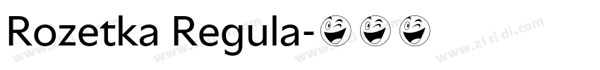 Rozetka Regula字体转换 Rozetka Regula字体转换